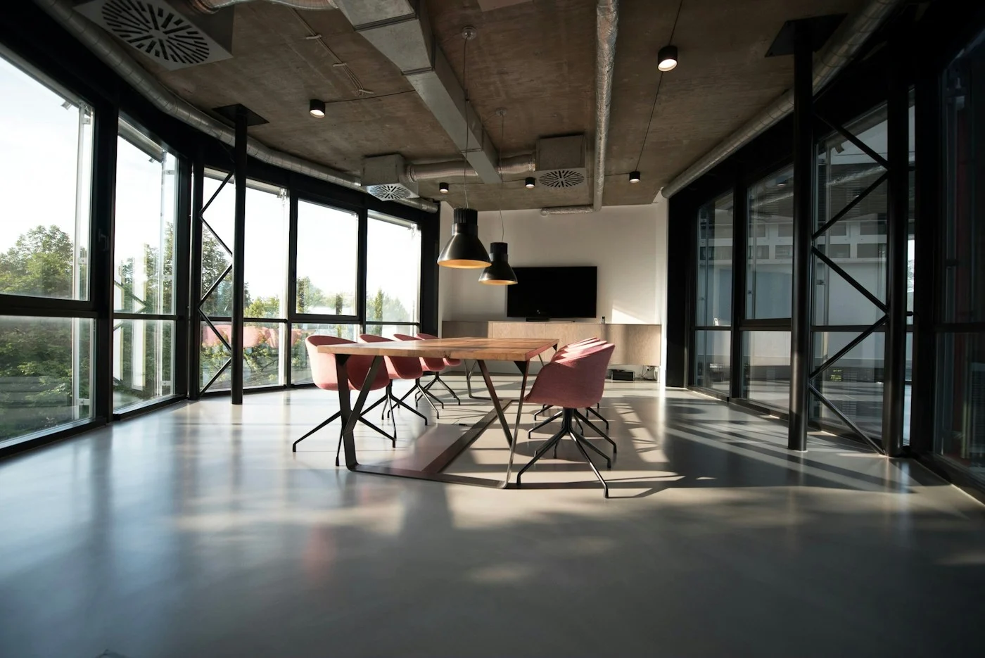 A bright professional workspace