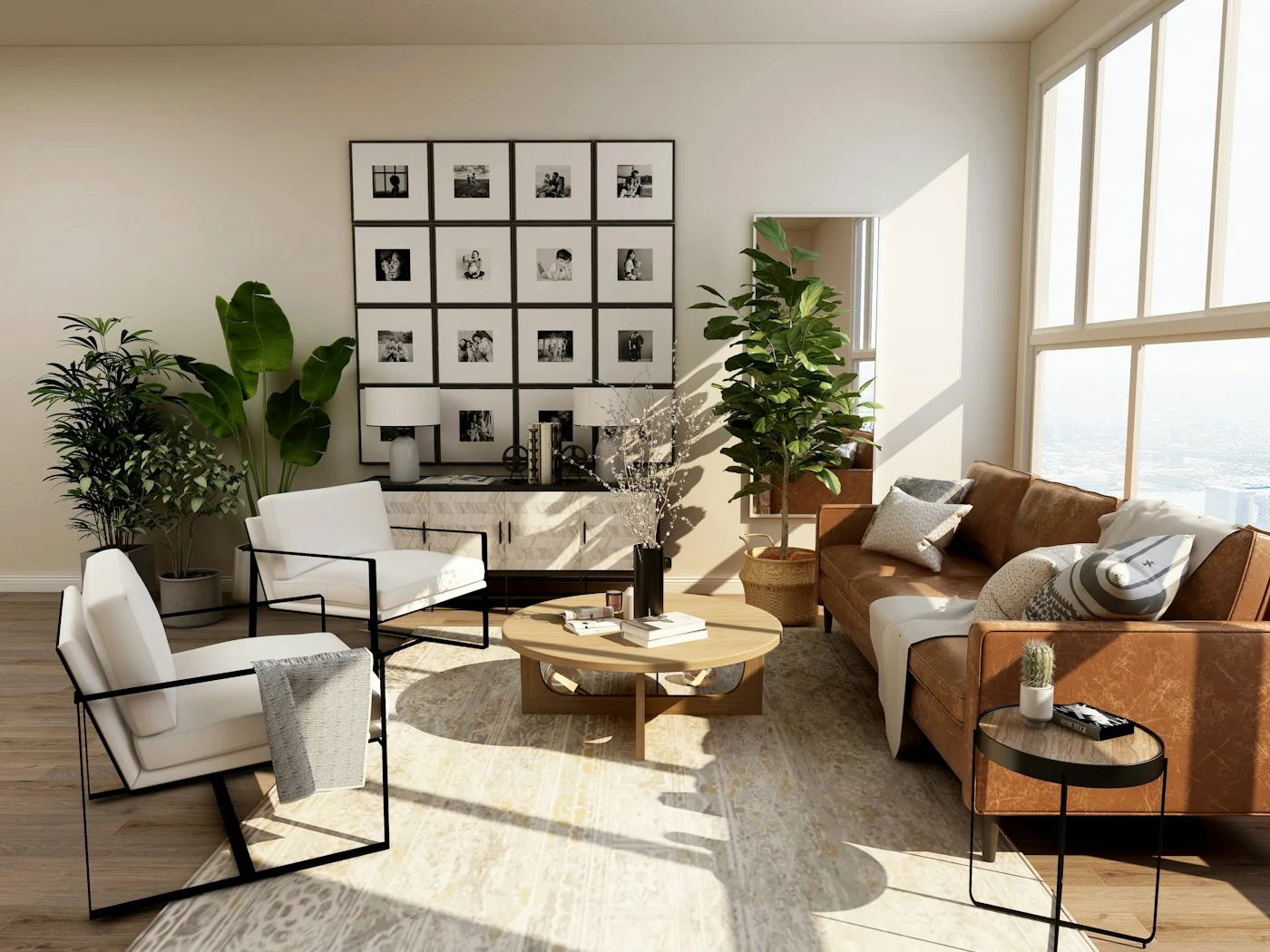 Contemporary residential setting